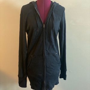 Old Navy Black Long Sleeve Zip-up Medium